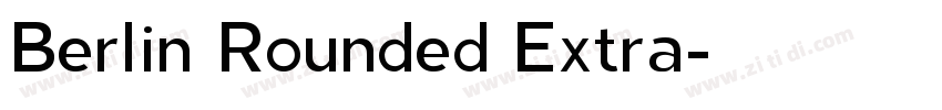 Berlin Rounded Extra字体转换